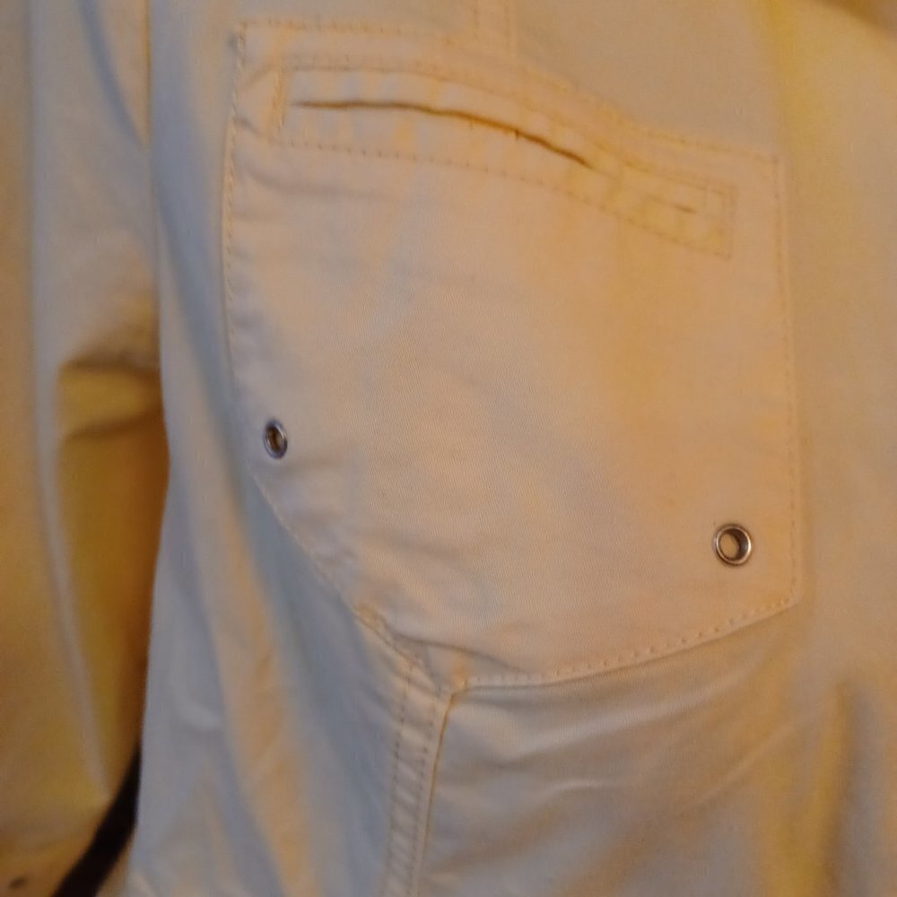 CHICO'S BRIGHT YELLOW JACKET SIZE 2 LIKE NEW - Picture 3 of 11